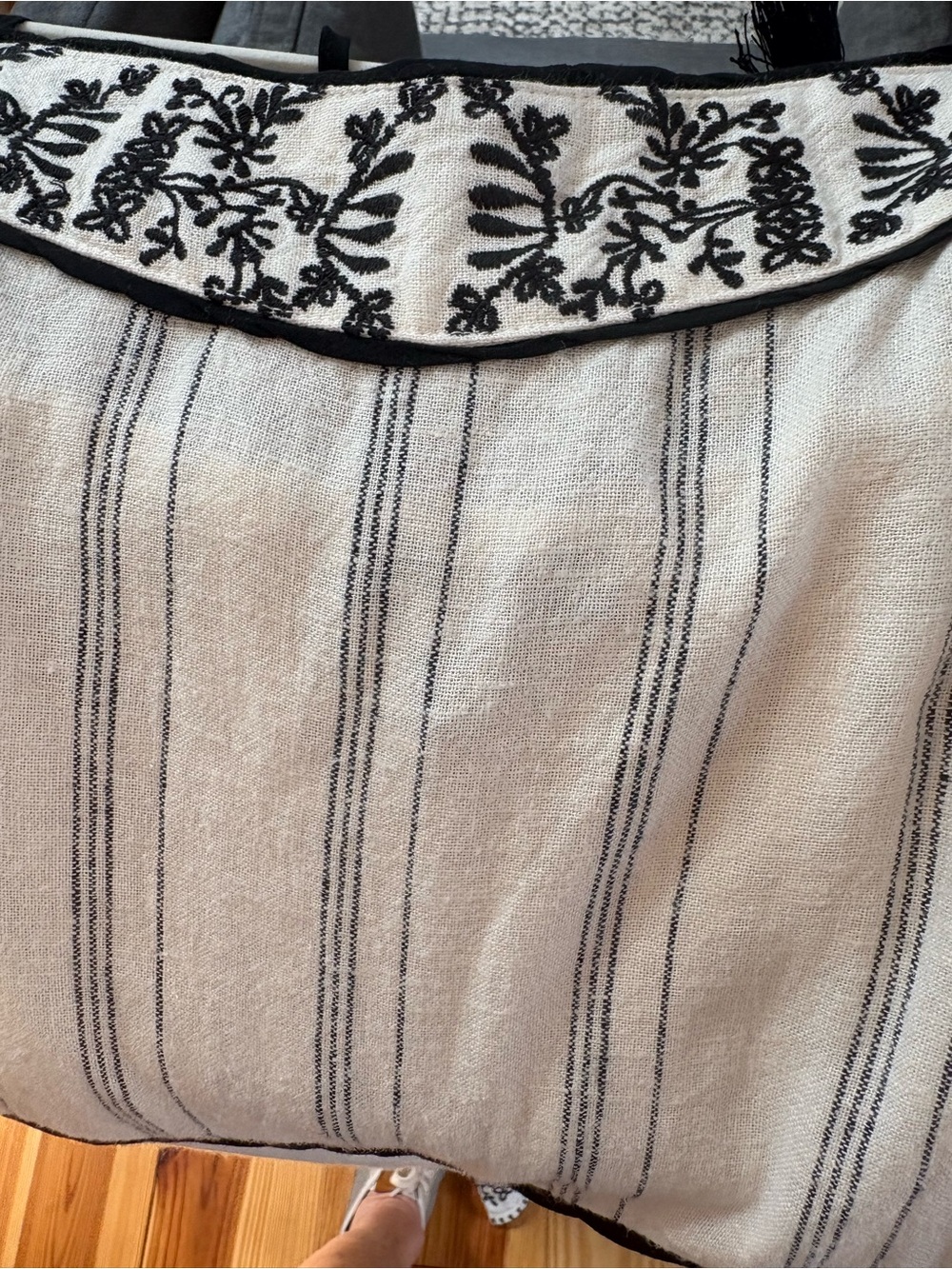 TRIBAL JUMPSUIT LINEN RAYON BLEND NWT LARGE - Picture 4 of 11